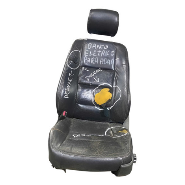 Banco De Couro Eletrico  Para Adaptacao Com Detalhe Preto