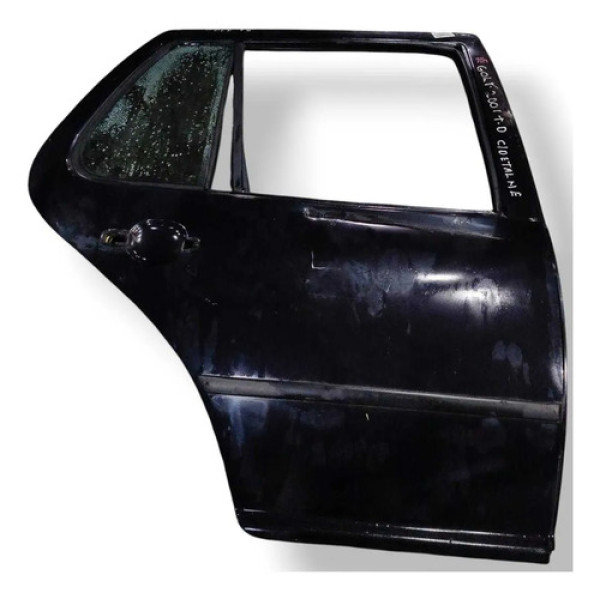 Porta Traseira Direita Volkswagen Golf 2001 2002 Detalhe Traseira Direito Preto