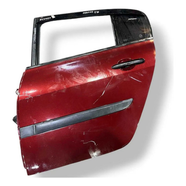 Porta Traseira Esquerda Renault Megane 2006 2007 2008 A 2013 Traseira Esquerdo Vermelho