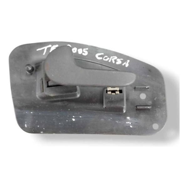 Maçaneta Interna Porta Traseira Esquerda Corsa 2008 13104269 Preto Traseira