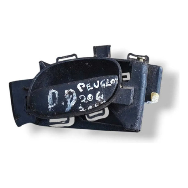 Maçaneta Interna Dianteira Direita 206 2001 2002 A 2006 7855 Preto Dianteira