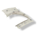 Moldura Coluna Traseira Direita Gm Meriva 2008/09 93368668 Branco