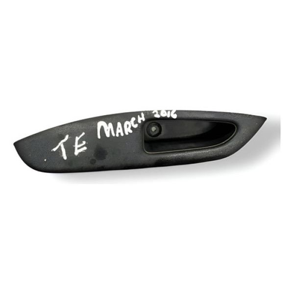 Puxador Porta Traseira Esquerda Nissan March 2016 829519lh0a Preto Traseira