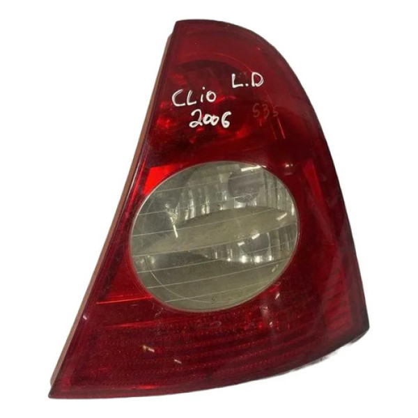 Lanterna Direita Renault Clio Exp 1.0 2006 2007 8200071414 Direito/passageiro Vermelho