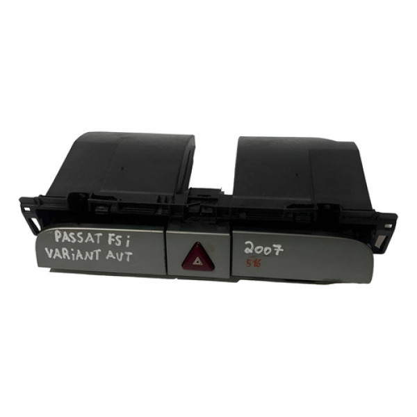 Porta Objeto Botão Pisca Alerta Passat Fsi 2007 3c0858407 Preto