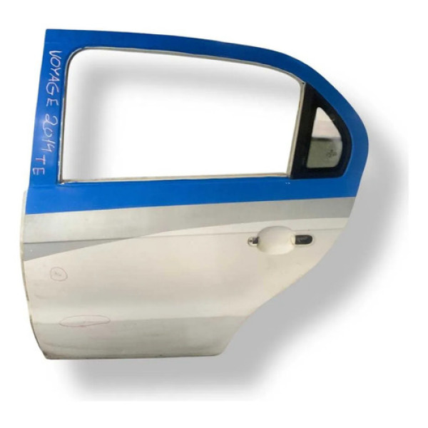 Porta Traseira Esquerda Vw Voyage 2014 2015 2016  Detalhe Traseira Esquerdo Branco