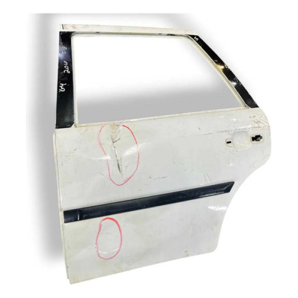 Porta Traseira Esquerda Volkswagen Gol G4 2006/2010 Detalhe Traseira Esquerdo Branco