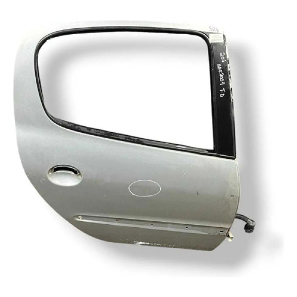 Porta Traseira Direita Peugeot 206 2004 2005 A 2007 Detalhe Traseira Direita Preto