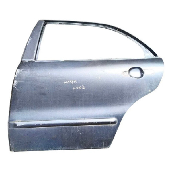 Porta Traseira Esquerda Fiat Marea 1999 2000 2001 2002 2003 Traseira Esquerdo Prateado