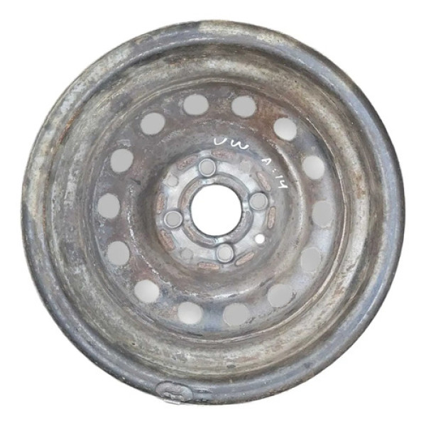 Roda Ferro Aro 14 Volkswagen Fox Polo Voyage Preto