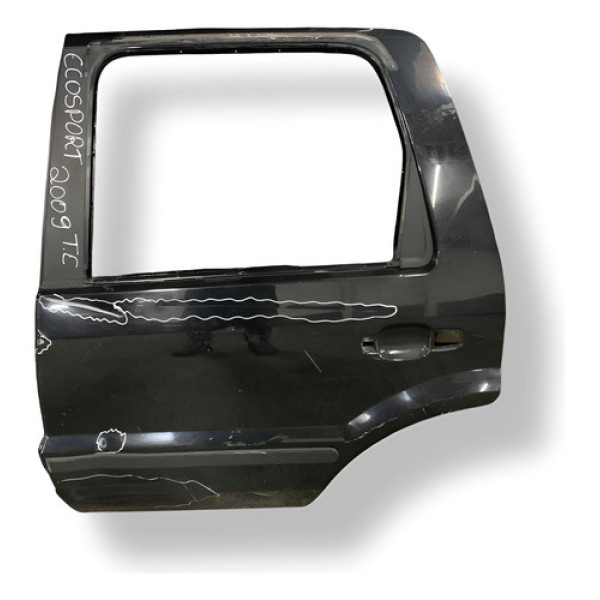 Porta Traseira Esquerda Ford Ecosport 2007 A 2012 Detalhe Traseira Esquerdo Preto