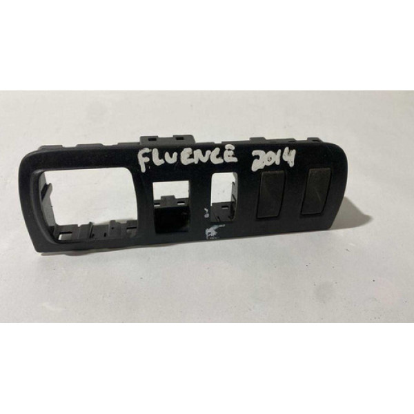 Moldura Acabamento Botões Do Painel Renault Fluence 2011/17 Preto
