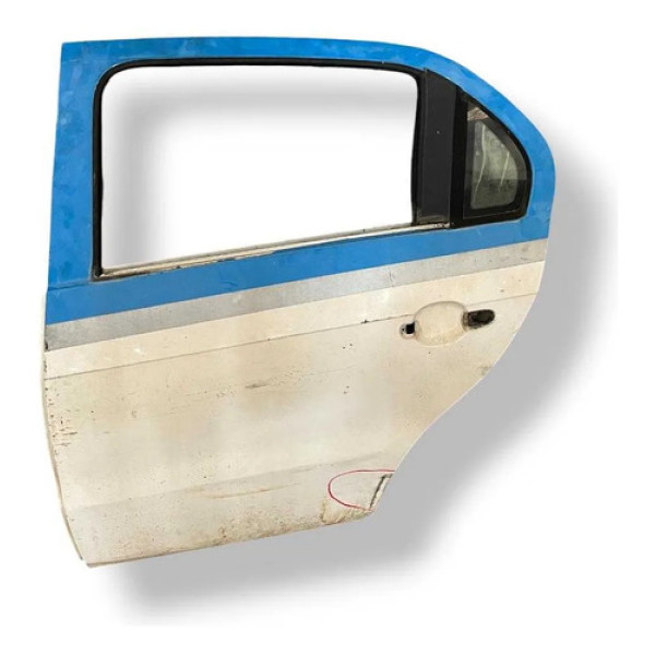 Porta Traseira Esquerda Voyage G6 2014 2015 2016 C/detalhe Traseira Esquerda Branco