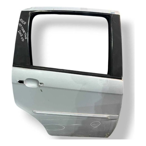 Porta Traseira Direita Fiat Idea Attractive 2013 Detalhe Traseira Direito Prateado