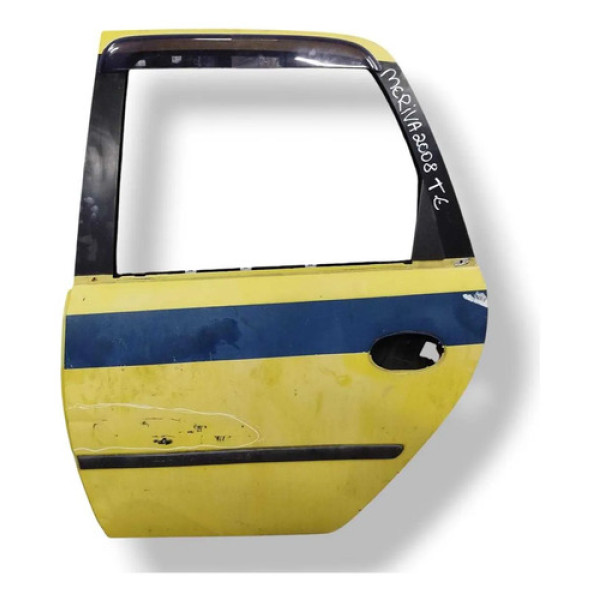 Porta Traseira Esquerda Chevrolet Meriva 2008 2009 Detalhe Traseira Esquerdo Amarelo