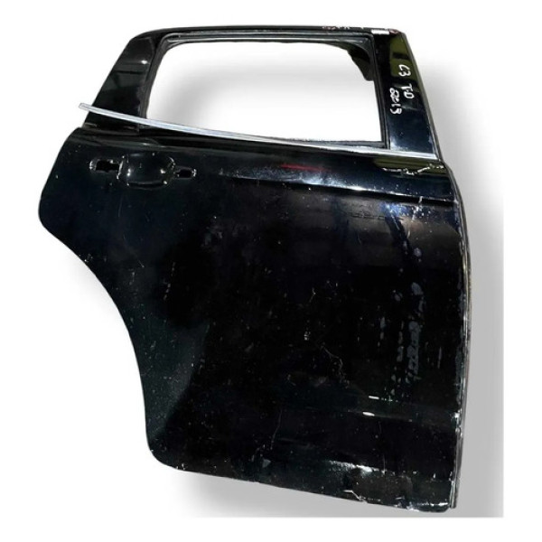 Porta Traseira Direita Citroen C3 2013 2014 2015 Preta Traseira Direta Preto