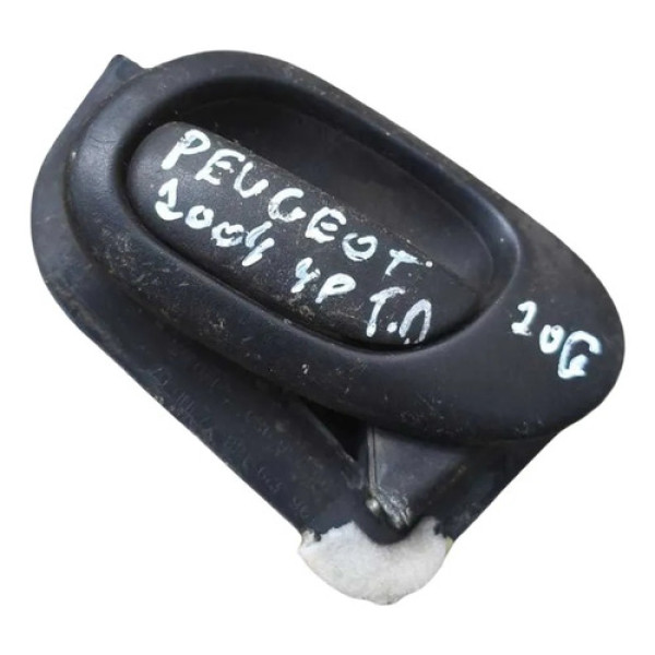 Maçaneta Interna Traseira Direita Peugeot 206 4p 2001 A 2004 Preto Traseira