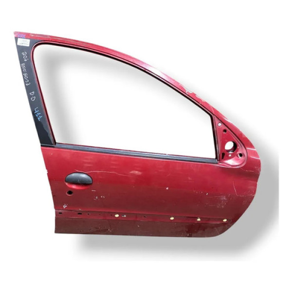 Porta Dianteira Direita Peugeot 206 - 2003 2004 2005 A 2008 Dianteira Direito Vermelho