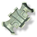 Suporte Maçaneta Externa Tras Direita Corsa 2008 90306412 Prateado Traseira