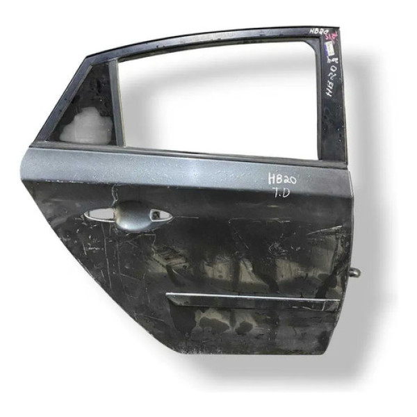 Porta Traseira Direita Hyundai Hb20 2014 2015 2016 2017 Traseira Direita Preto