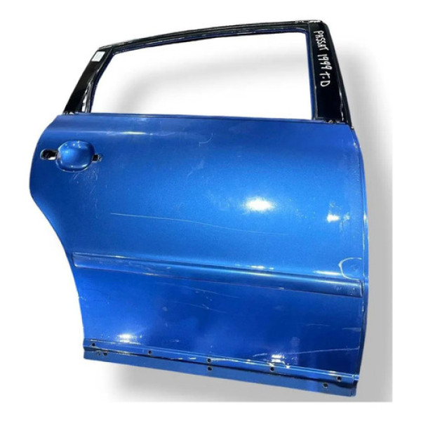 Porta Traseira Direita Volkswagen Passat 1999 2000 Detalhe Traseira Direita Azul