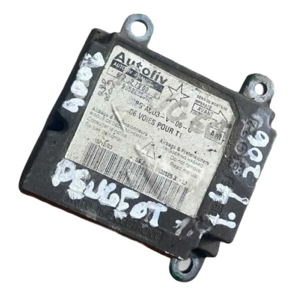Módulo Airbag Peugeot 206 1.4 2001 2002 2003 2004 9650136980