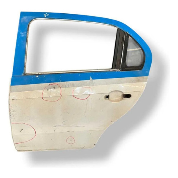 Porta Traseira Esquerda Volkswagen Voyage 2014/2016 Detalhe Traseira Esquerda Branco