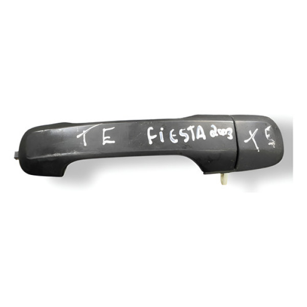 Maçaneta Externa Traseira Esquerda Ford Fiesta 2003 2004 Preto Traseira