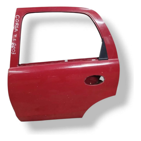 Porta Traseira Esquerda Chevrolet Corsa 1.0 - 2003 2004 2005 Traseira Esquerdo Vermelho