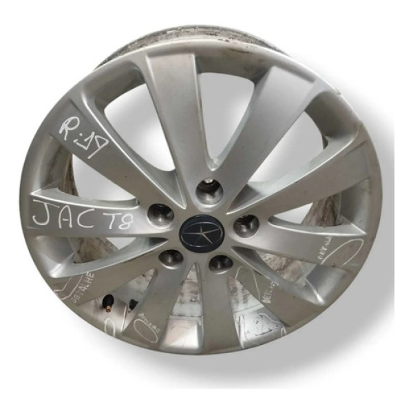 Roda Avulsa Aro 17 Com Detalhe Jac T8 2.0 T 2014 2015 2016 Prateado