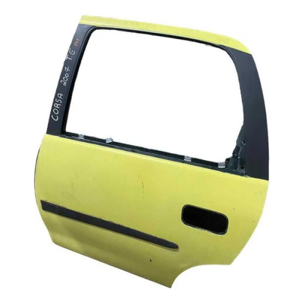 Porta Traseira Esquerda Chevrolet Corsa 2007 2008 2009 Traseira Esquerdo Amarelo