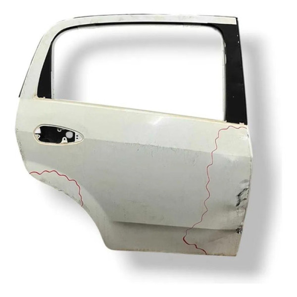 Porta Traseira Direita Fiat Punto 2013 2014 Detalhe Traseira Direita Branco