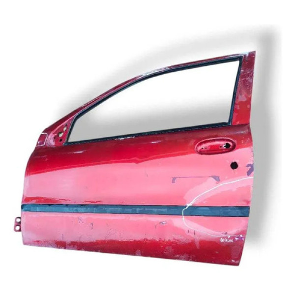 Porta Dianteira Esquerda Fiat Palio 1998 1999 2000 Detalhe Dianteira Esquerda Vermelho