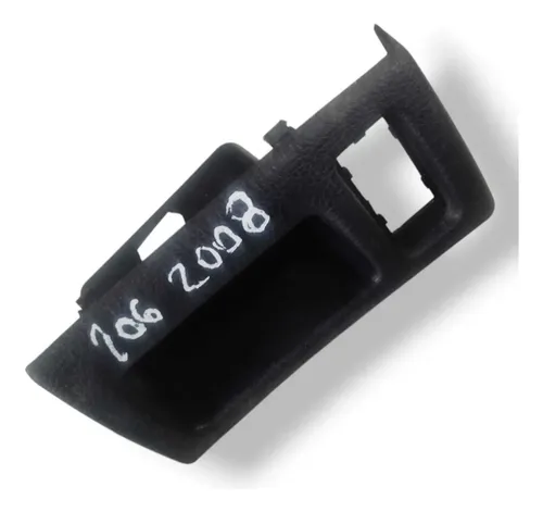 Moldura Botão Regulagem Porta Treco Peugeot 206 9624270977 Preto