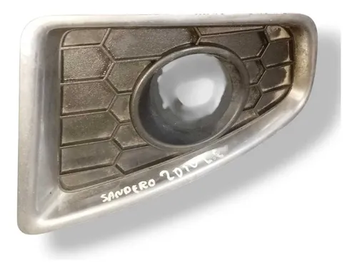 Moldura Grade Farol Milha Esquerdo Sandero 2010 263364826rg Cinza Esquerdo