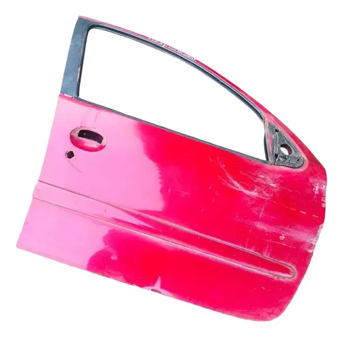 Porta Dianteira Direita Peugeot 206 1.4 4p 2001/2004 Detalhe Dianteira Direita Vermelho