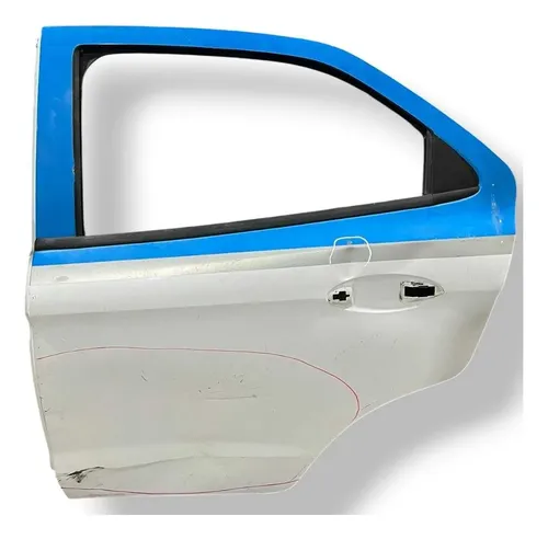 Porta Traseira Esquerda Ford Ka 2015 2016 A 2021 C/detalhe Traseira Esquerdo Branco