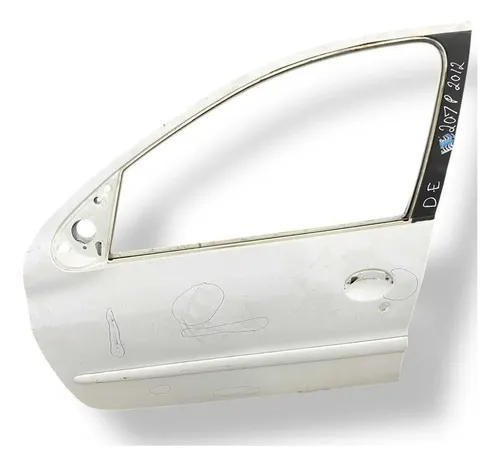 Porta Dianteira Esquerda Peugeot 207 Passion 2012 C/detalhe Dianteira Esquerdo Branco