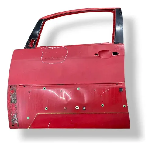 Porta Dianteira Esquerda  Fiat Idea 2013 2014 2015 Detalhe Dianteira Esquerdo Vermelho