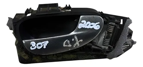 Maçaneta Interna Direita Peugeot 307 2006 2007 9658269377 Preto Traseira