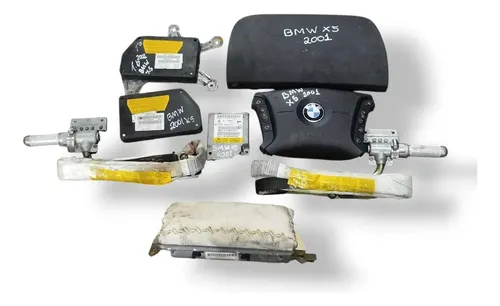 Kit Airbag Bmw X5 2001 2002 2003 2004 2005 2006 Original Preto