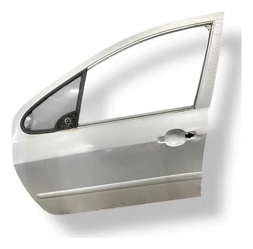 Porta Dianteira Esquerda Peugeot 307 2007 2008 Com Detalhe Dianteira Esquerdo Prateado