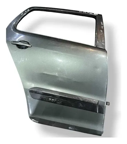 Porta Traseira Direita Volkswagen Crossfox 2012 2013 2014 Traseira Direta Cinza-escuro