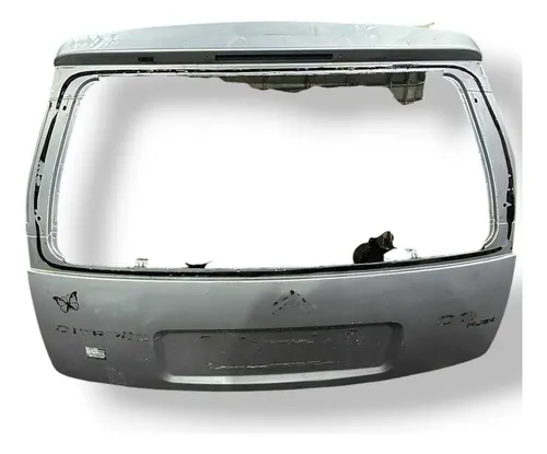 Tampa Traseira Citroen C3 2007 2008 2009 2010 2011 Detalhe Prateado