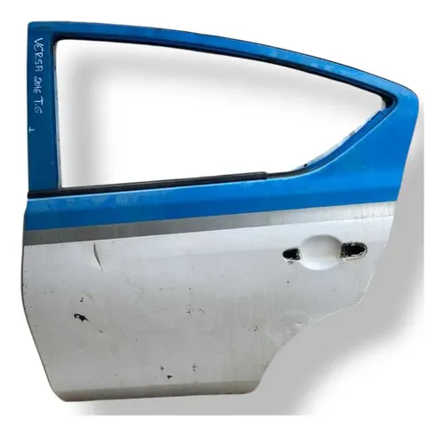 Porta Traseira Esquerda Nissan Versa 2014 2015 C/detalhe Traseira Esquerdo Branco