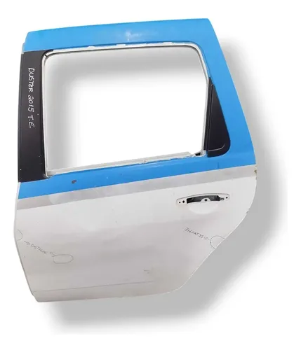 Porta Traseira Esquerda Renault Duster 2015 2016 Com Detalhe Traseira Esquerdo Branco