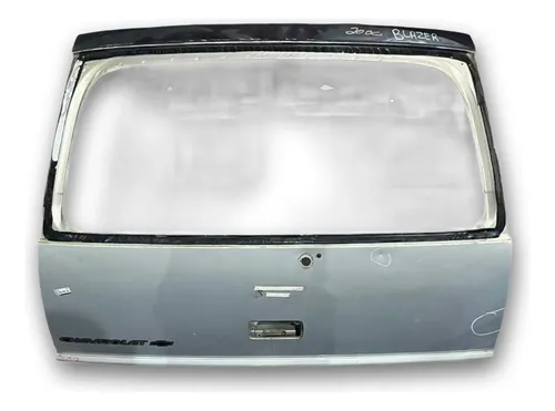 Tampa Traseira Porta Malas Gm Blazer 2000 2001 2002 Detalhe Prateado