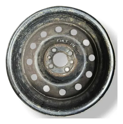 Roda Ferro Avulsa Aro 14 Fiat Uno Palio Preto