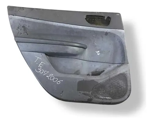 Forro Porta Traseira Esquerda Peugeot 307 2006 - 9634995877 Preto