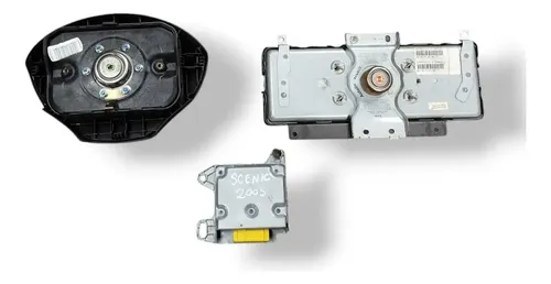 Kit Airbag Renault Scenic 2005 2006 2007 2008 2009 Cinza
